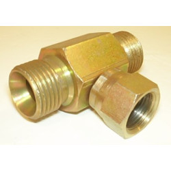 1/2 x 1/2 x 3/8 BSP M/M/F TEE